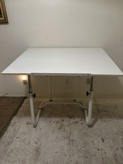 Used White Drafting Table