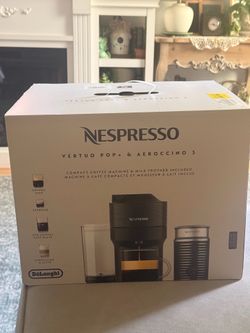 Brand new in Box- Nespresso Vertuo Pop + Aeroccino 3