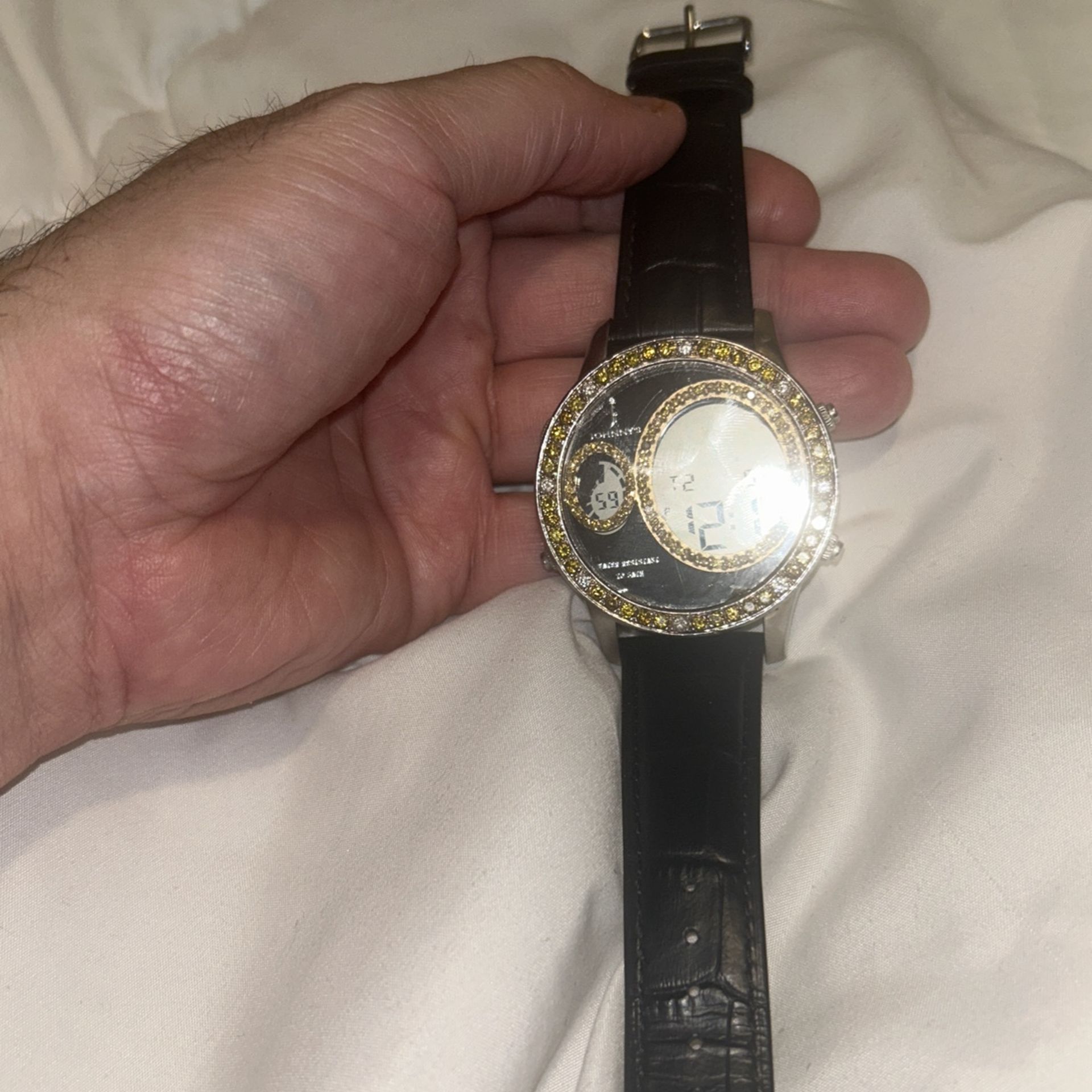 King Johnny Diamond Digital Watch