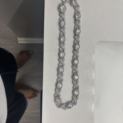 22 Inch Moissanite Diamond Chain