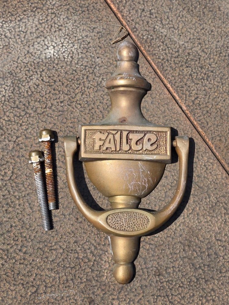 Metal Door Knocker with Irish Gaelic FAILTE