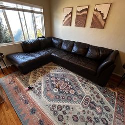 Leather Couch (left Side L)