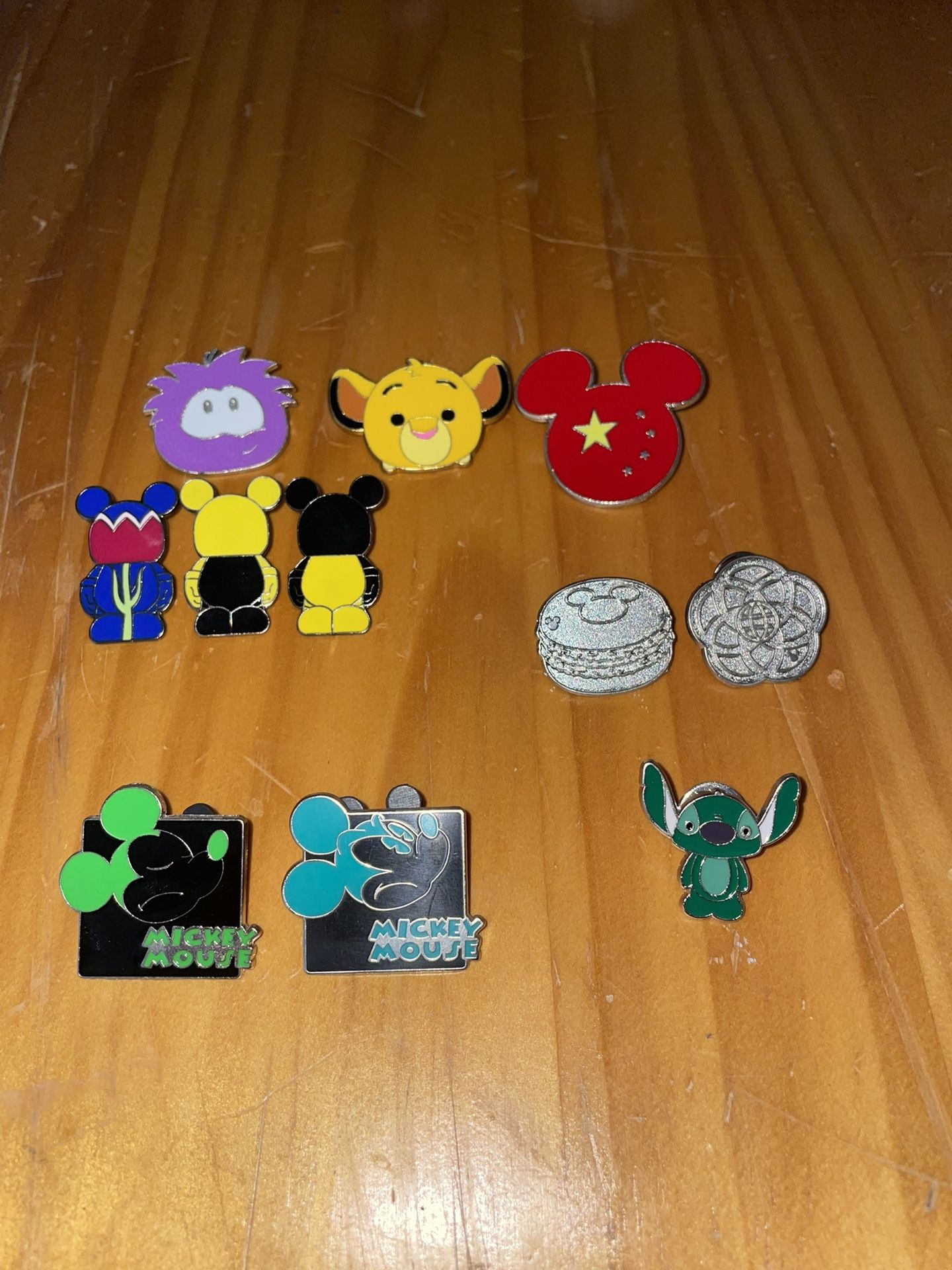 Authentic Disney Pin Lot Of 12 ( Various Years)
