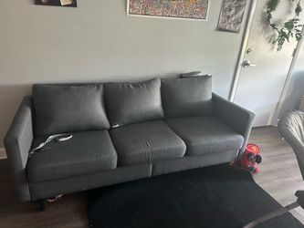 Grey Sectional with USB & USB-C Ports