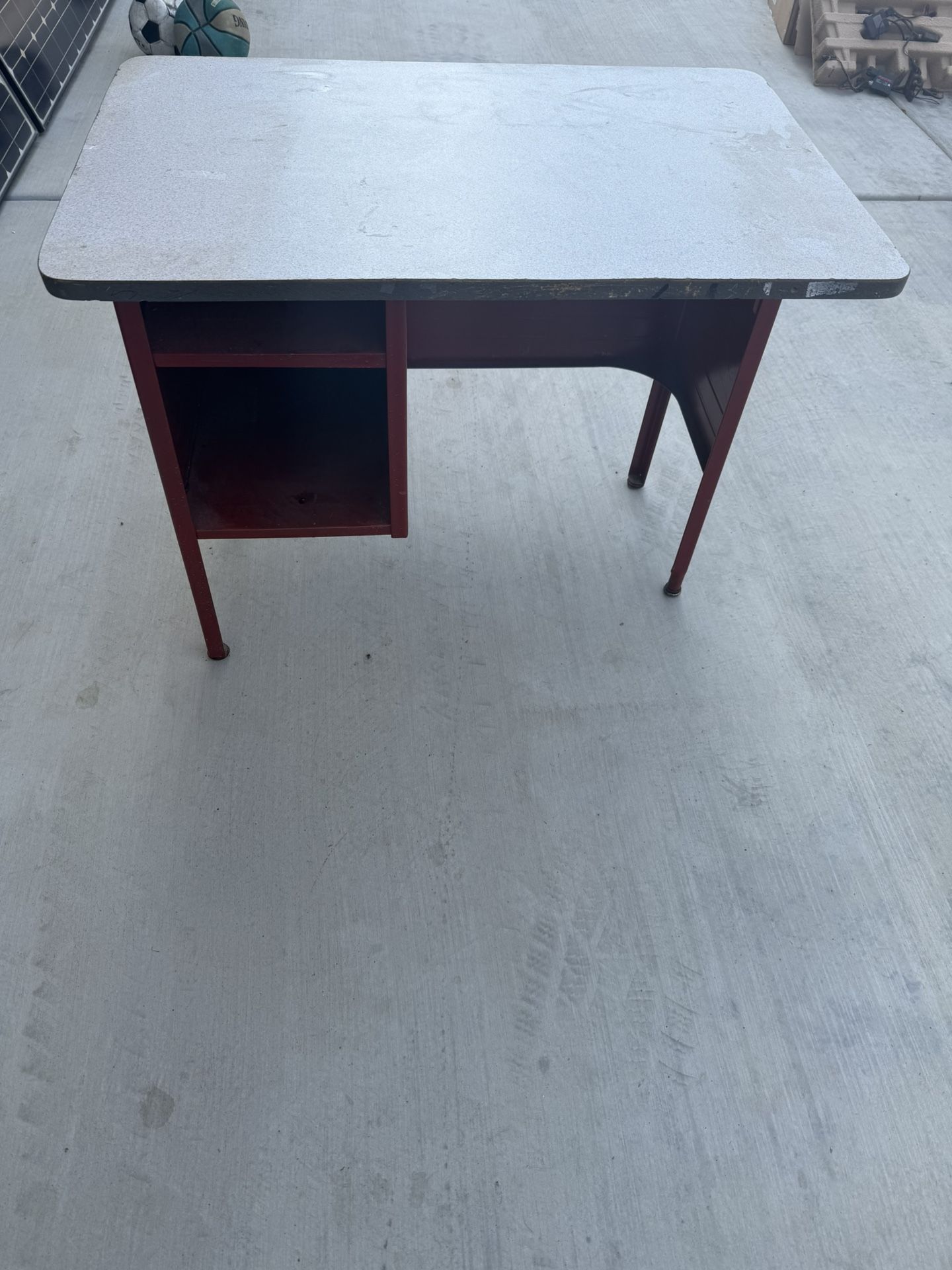 Old Vintage School Desk