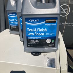 Aqua Mix Seal And Finish Low SheenDuranle Coating One Step Bran New.          Twenty Five A Piece Sixty  New