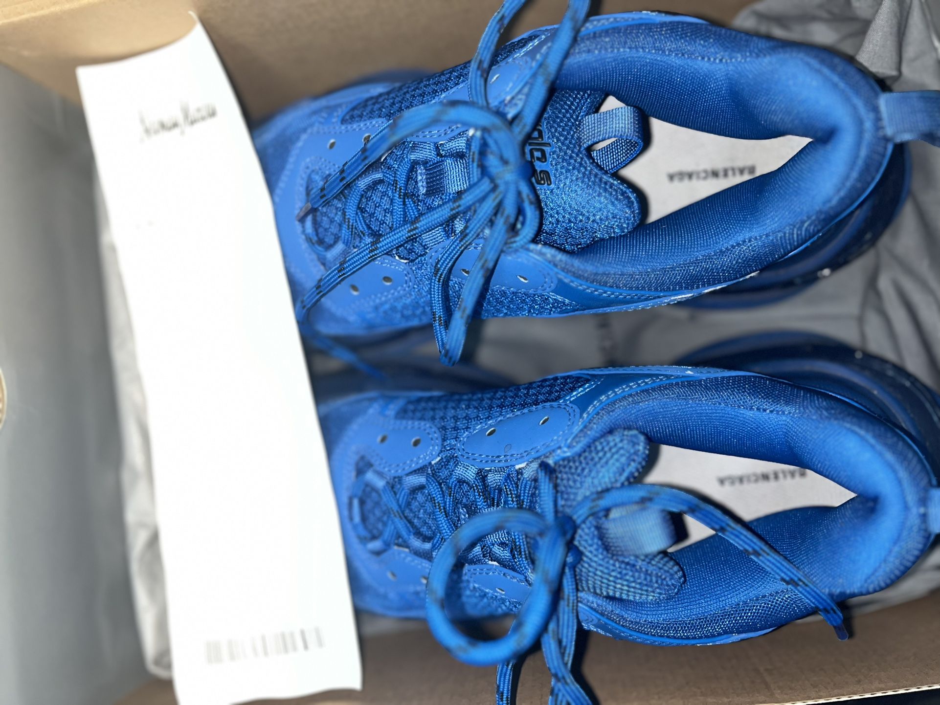 Triple S Blue Balenciagas
