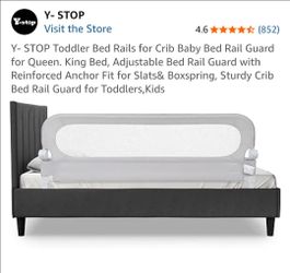 Toddler baby bed rail