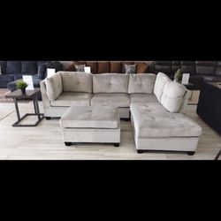 New Sectional + Ottoman 