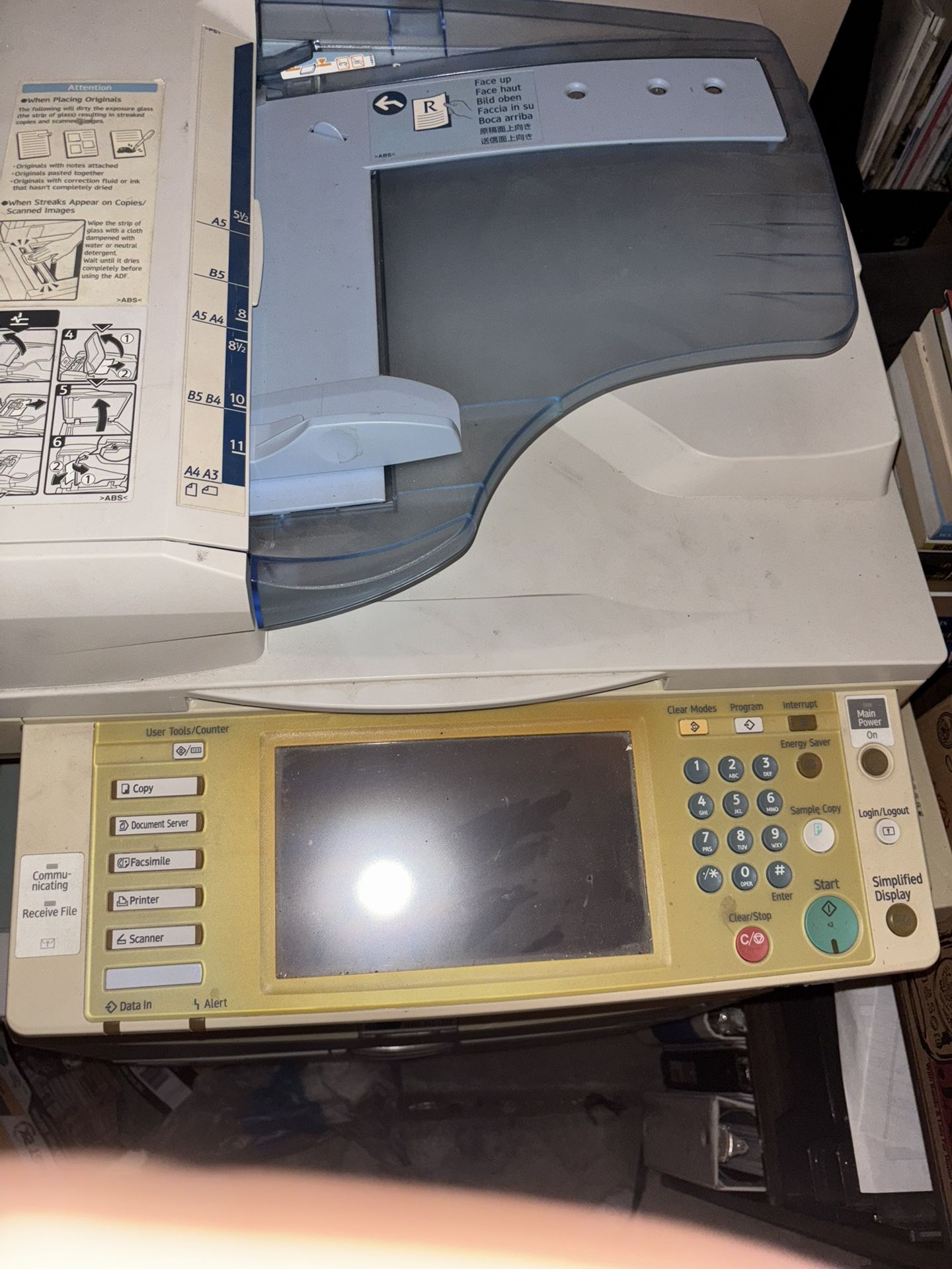 Ricoh Aficio Color Laser Printer Scanner Copier Fax – Heavy Duty Office Machine