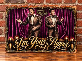 James & Bobby Purify 'I'm Your Puppet' Metal Sign