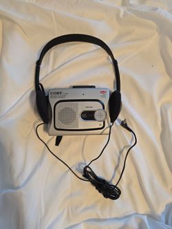🌟Vintage Coby Mini Cassette Voice Recorder with Headphones — Rare Find!