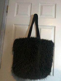 Large faux Fur Purse
