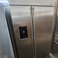 48" GE MONOGRAM BUILT IN STAINLESS STEEL REFRIGERATOR 