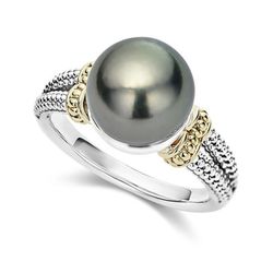 925 sterling silver gray pearl Ring! 10