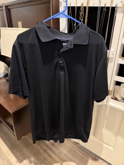 Black Short Sleeve Polo Shirt XL