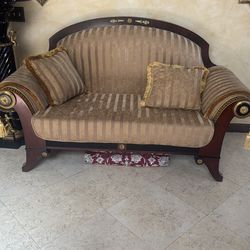 Set of Sofa , love seat  and table