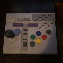 Super Nintendo SNES Asciiware Super Advantage Arcade Controller (Model 4910)