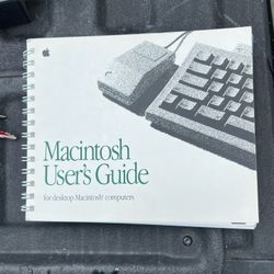 Apple Macintosh User's Guide for Desktop Macintosh Computers Manual