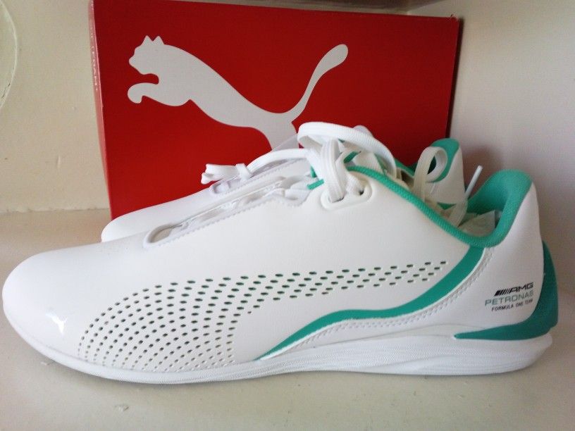 Puma Mercedes Benz White Shoes