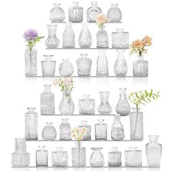 Clear bud vases (36 pack)