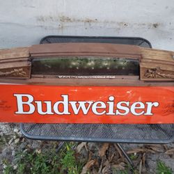 Antique Vintage Budwieser Pool Table Light