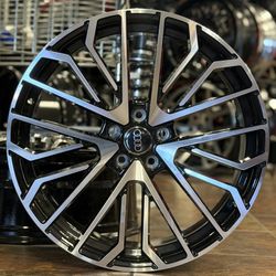 20'' Wheels fit Audi Q7 Q5 E-Tron Style Black Machine Wheels Tires A7 A8 Atlas