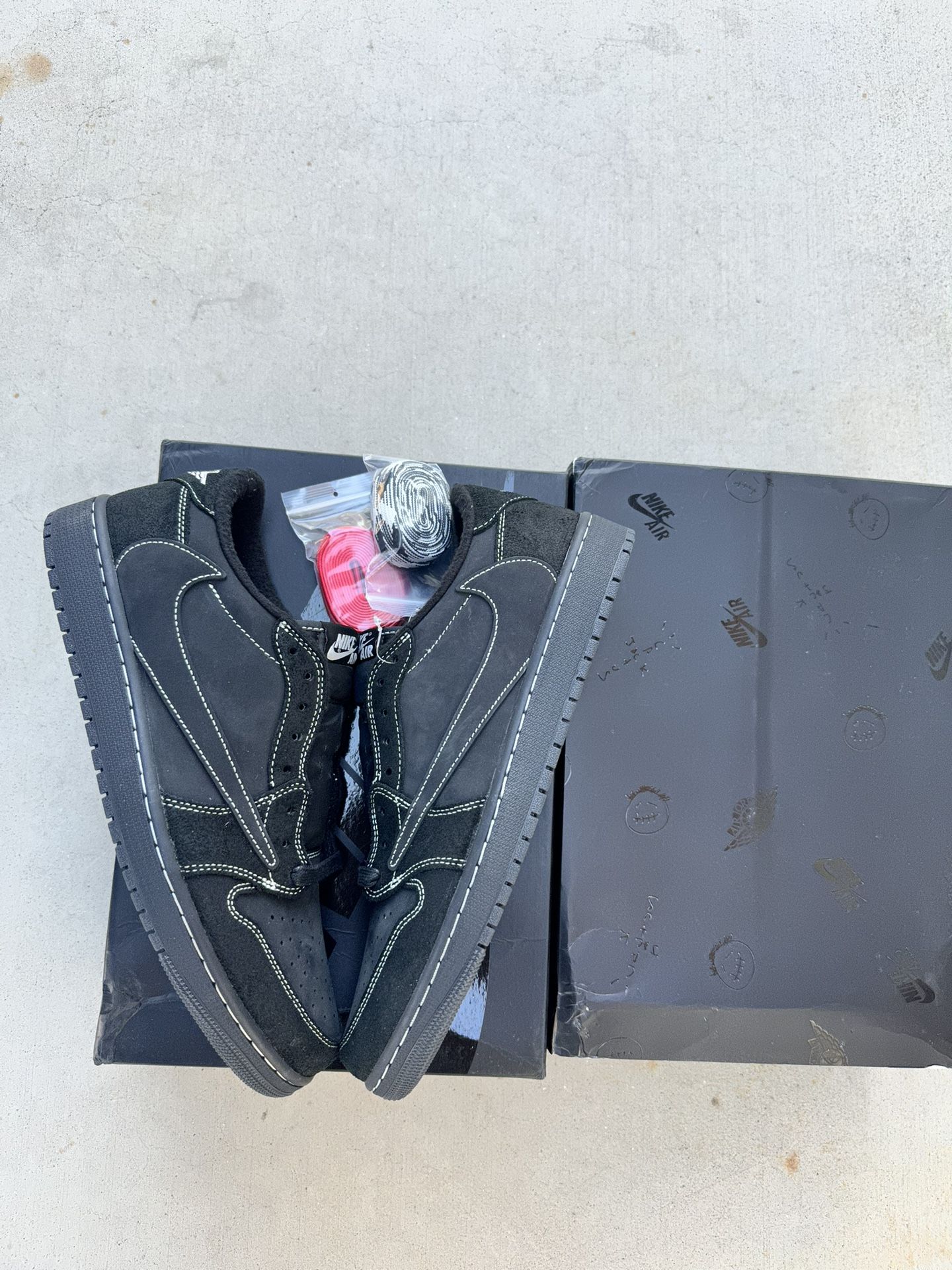 SIZE 12 Men Jordan 1 Low Phantom Travis Scott