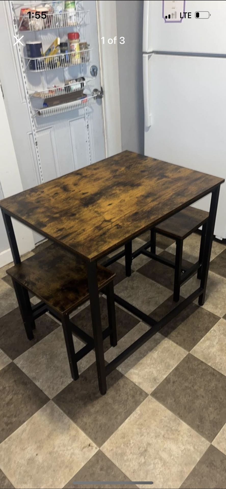 Table And 2 Stools