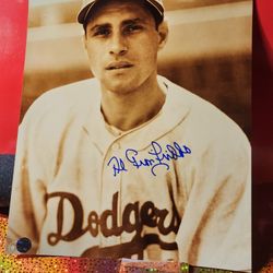 AL GIONFRIDDO BROOKLYN DODGERS SIGNED AUTOGRAPHED 8x10 PHOTO W/COA