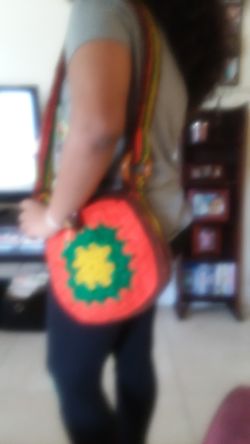 Vintage handmade crochet bag