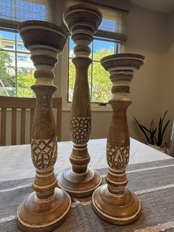 Set Of 3 Candle Holders
