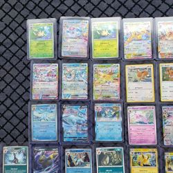 $25+ per Card x 25 Cards is $625... lowest I will take $500! All 25 Brand New Pokémon cards eevee Evolution cards