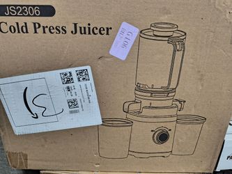 New Cold press juicer