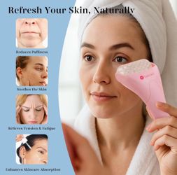 Baimei Pink Skin Care Roller for Puffiness, Tension, Fatigue