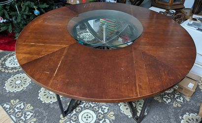 Round Dining Table With Lazy Susan