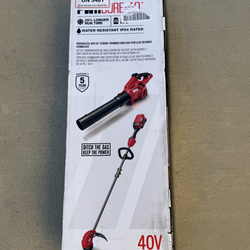 SKIL PWR CORE 40 40-volt Cordless String Trimmer and Leaf Blower included 2.5 Ah Battery and Charger