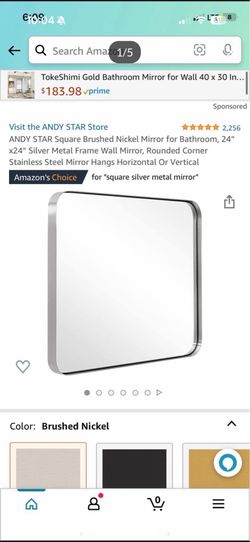 Square Bathroom Mirror