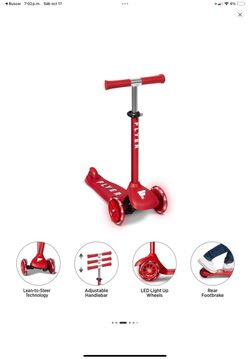 Flyer Kids 3-Wheel Kick Scooter Red