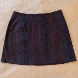 Brown Animal Print Miniskirt 