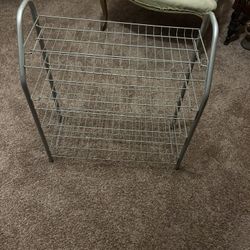 Rack/shoe rack/metal shoe rack/4 tiered shoe rack