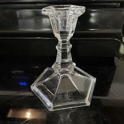 Crystal Glass Candlestick Holder