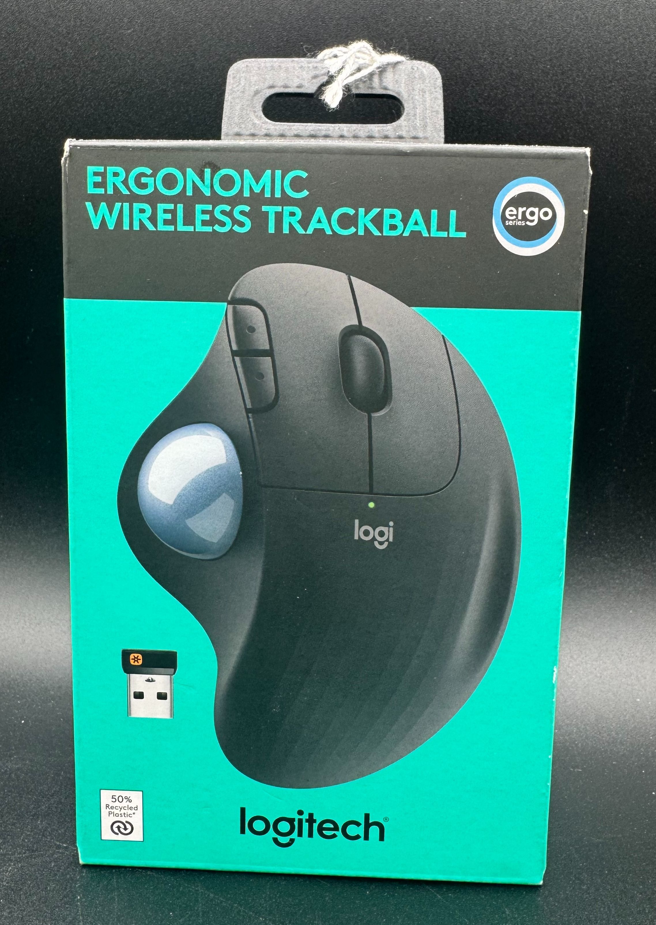 Logitech ERGO Wireless Ergonomic Trackball Mouse,