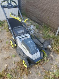 RYOBI EDGER  AND LAWN MOWER