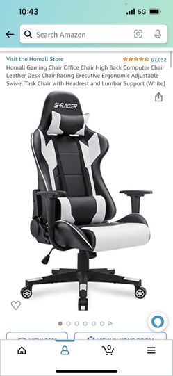 Homall Gaming Chair White 