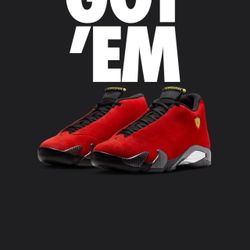 Nike Air Jordan 14 Retro Ferrari 2025 IF5015-600 Mens Size 12.5