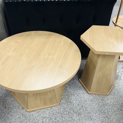 2-Piece Beige Coffee Table Set – Modern & Minimalist Design PHT02