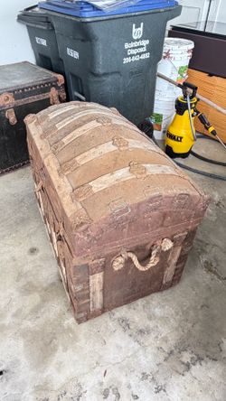 Early 20th Century Steamer Trunk- unique find