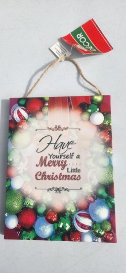 Christmas Holiday Wall Hanging Sign cabana