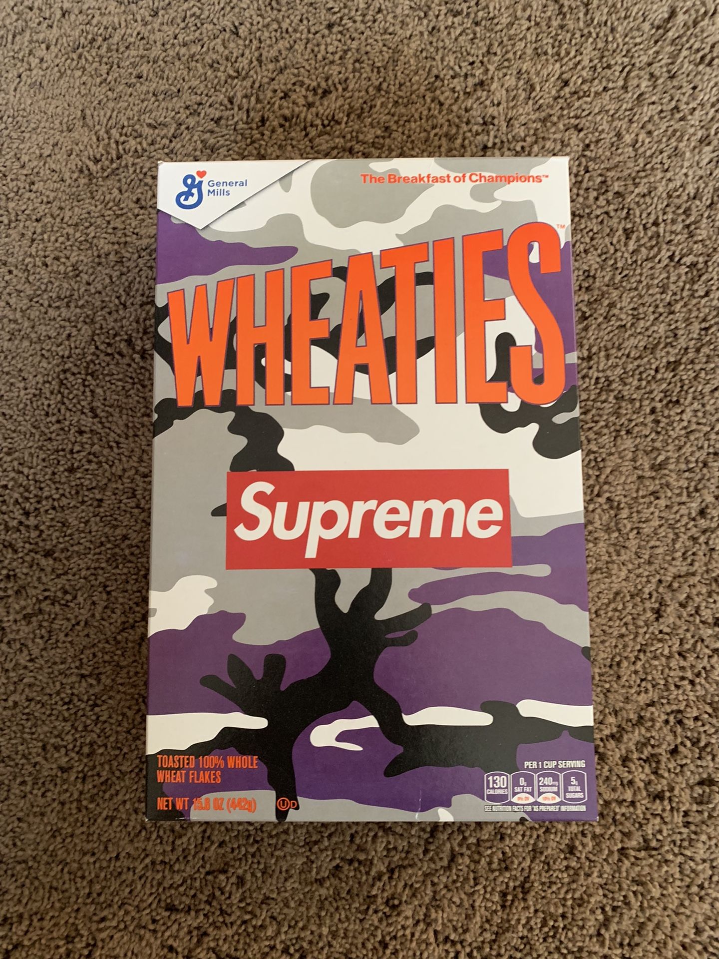 Supreme Wheaties Box Empty